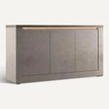 **Moderne betonlook kast met LED-verlichting**